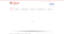 Desktop Screenshot of enlacecapacitacion.com