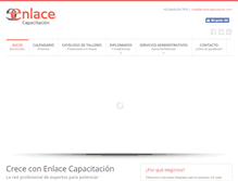 Tablet Screenshot of enlacecapacitacion.com